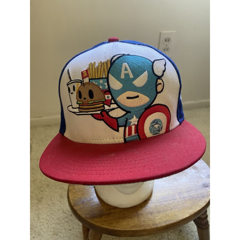Tokidoki Marvel Capt. America‎ New Era Fitted -7 1/4-Limited Edition-Small Flaws